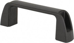 J.W. Winco - 3.68" Center to Center, Black Matte Finish Plastic Pull Handle - 1.18" Long, 1.42" High - Americas Industrial Supply