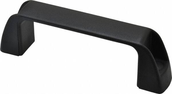 J.W. Winco - 4.61" Center to Center, Black Matte Finish Plastic Pull Handle - 1.34" Long, 1.61" High - Americas Industrial Supply