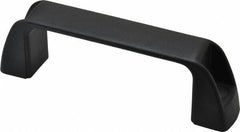 J.W. Winco - 4.61" Center to Center, Black Matte Finish Plastic Pull Handle - 1.34" Long, 1.61" High - Americas Industrial Supply