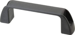 J.W. Winco - 5.2" Center to Center, Black Matte Finish Plastic Pull Handle - 1.46" Long, 1.77" High - Americas Industrial Supply