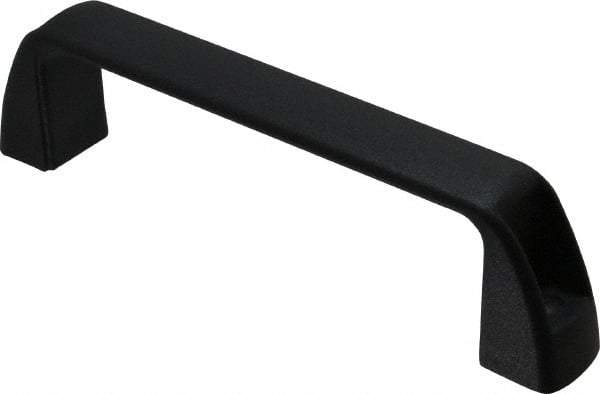 J.W. Winco - 7.05" Center to Center, Black Matte Finish Plastic Pull Handle - 1.65" Long, 1.97" High - Americas Industrial Supply