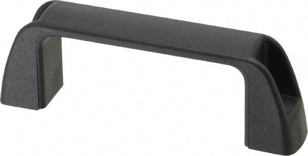 J.W. Winco - 95.5mm Center to Center, Black Matte Finish Plastic Pull Handle - 30mm Long, 36mm High - Americas Industrial Supply