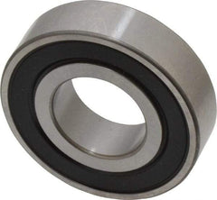 SKF - 3/4" Bore Diam, 1-5/8" OD, Double Seal Deep Groove Radial Ball Bearing - 7/16" Wide, 1 Row, Round Bore, 1,150 Lb Static Capacity, 2,100 Lb Dynamic Capacity - Americas Industrial Supply