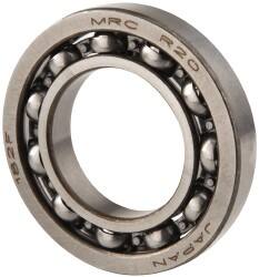 SKF - 1-1/4" Bore Diam, 2-1/4" OD, Open Deep Groove Radial Ball Bearing - 3/8" Wide, 1 Row, Round Bore, 2,090 Lb Static Capacity, 3,150 Lb Dynamic Capacity - Americas Industrial Supply