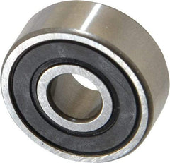 SKF - 1/4" Bore Diam, 3/4" OD, Double Seal Deep Groove Radial Ball Bearing - 9/32" Wide, 1 Row, Round Bore, 261 Lb Static Capacity, 632 Lb Dynamic Capacity - Americas Industrial Supply