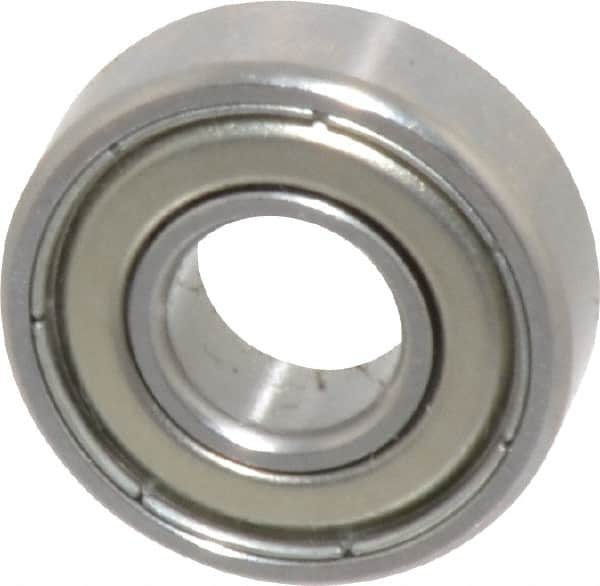 SKF - 1/4" Bore Diam, 5/8" OD, Double Shield Deep Groove Radial Ball Bearing - 0.196" Wide, 1 Row, Round Bore, 139 Lb Static Capacity, 332 Lb Dynamic Capacity - Americas Industrial Supply