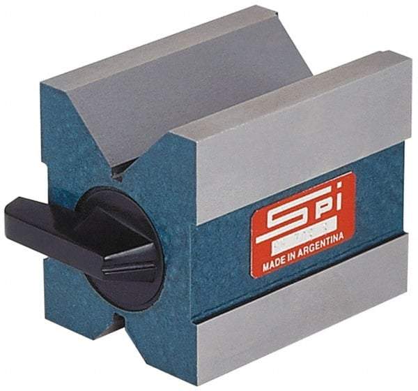 SPI - 0.19 to 1-3/4" Capacity, 90° Angle, Hardened Steel V-Block - 2-3/4" Long x 2" Wide x 2-3/8" High, Sold as Matched Pair - Americas Industrial Supply