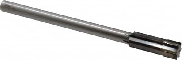 Made in USA - 0.6911 to 0.722" Diam, 9/16" Diam Shank, 2-1/4" Flute, Semi Finish Semi Ground Chucking Reamer - Americas Industrial Supply