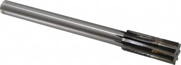 Made in USA - 1.0661 to 1.128" Diam, 7/8" Diam Shank, 2-7/8" Flute, Semi Finish Semi Ground Chucking Reamer - Americas Industrial Supply