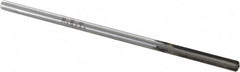 Made in USA - 0.1865" Carbide-Tipped 4 Flute Chucking Reamer - Straight Flute, 1-1/8" Straight Shank, 1-1/8" Flute Length, 4-1/2" OAL - Americas Industrial Supply