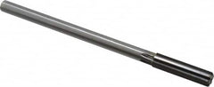 Made in USA - 0.4385" Carbide-Tipped 6 Flute Chucking Reamer - Straight Flute, 1-3/4" Straight Shank, 1-3/4" Flute Length, 7" OAL - Americas Industrial Supply