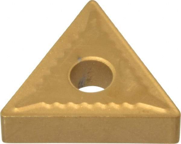 Interstate - TNMG542 Grade TCN55 Carbide Turning Insert - TiN Finish, 60° Triangle, 5/8" Inscr Circle, 1/4" Thick, 1/32" Corner Radius - Americas Industrial Supply