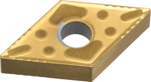 Interstate - DNMG431 P Grade TCN55 Carbide Turning Insert - TiN Finish, 55° Diamond, 1/2" Inscr Circle, 3/16" Thick, 1/64" Corner Radius - Americas Industrial Supply