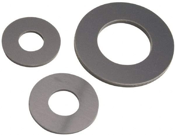 Made in USA - 5/16" Screw, Grade Gray PVC Standard Flat Washer - 3/8" ID x 7/8" OD, 0.062" Thick, Plain Finish - Americas Industrial Supply