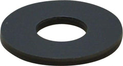 Made in USA - 1/4" Screw, Grade Gray PVC Standard Flat Washer - 0.312" ID x 3/4" OD, 0.062" Thick, Plain Finish - Americas Industrial Supply