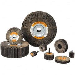Standard Abrasives - 6 Inch Diameter, 40 Grit Aluminum Oxide Unmounted Flap Wheel - 1 Inch Hole, 2 Inch Wide, Coated, Coarse Grade, 6,200 Max RPM - Americas Industrial Supply