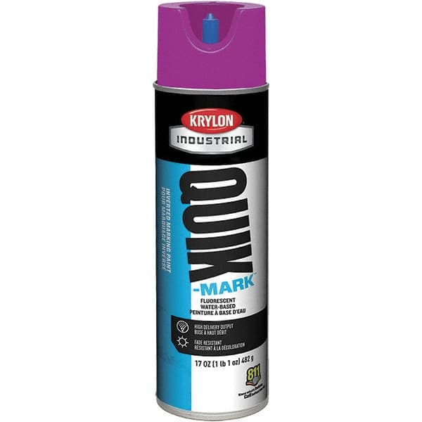 Krylon - 20 fl oz Purple Marking Paint - 50 to 60 Sq Ft Coverage, Water-Based Formula - Americas Industrial Supply