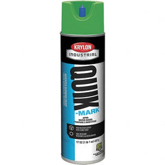 Krylon - 20 fl oz Green Marking Paint - 50 to 60 Sq Ft Coverage, Water-Based Formula - Americas Industrial Supply