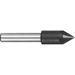 Titan USA - Countersinks; Head Diameter (Inch): 5/8 ; Head Diameter (Decimal Inch): 0.6250 ; Number of Flutes: 4 ; Included Angle: 60 ; Countersink Material: Solid Carbide ; Countersink Finish/Coating: Uncoated - Exact Industrial Supply