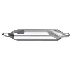 Titan USA - Combination Drill & Countersinks; Material: High Speed Steel ; Included Angle: 60 ; Trade Size: #1 ; Body Diameter (Inch): 1/8 ; Body Diameter (Decimal Inch): 1/8 ; Overall Length (Inch): 1-1/4 - Exact Industrial Supply