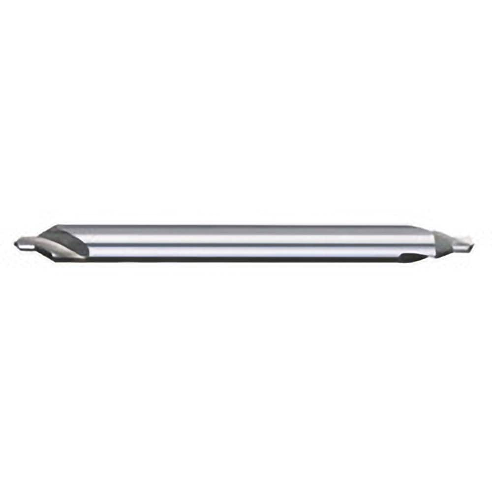 Titan USA - Combination Drill & Countersinks; Material: High Speed Steel ; Included Angle: 60 ; Trade Size: #4 ; Body Diameter (Inch): 5/16 ; Body Diameter (Decimal Inch): 5/16 ; Overall Length (Inch): 4 - Exact Industrial Supply