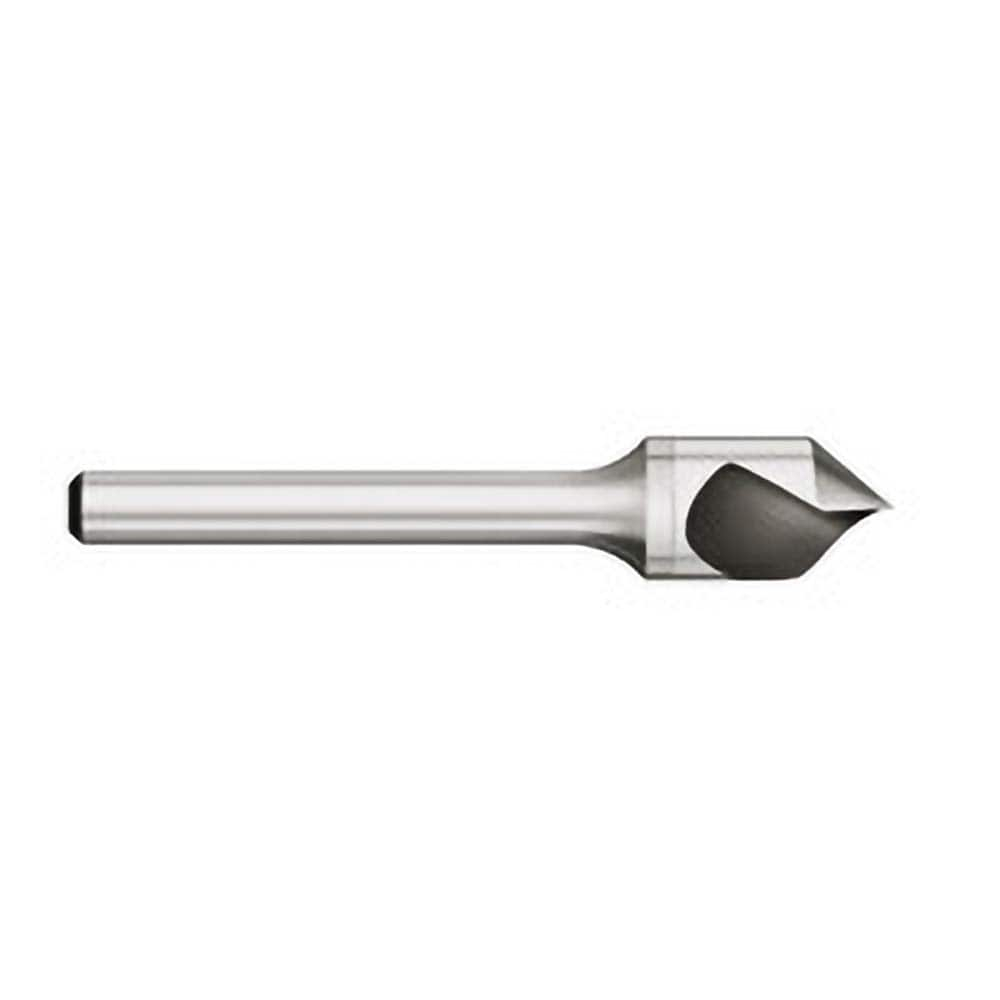 Titan USA - Countersinks; Head Diameter (Inch): 3/16 ; Head Diameter (Decimal Inch): 0.1875 ; Number of Flutes: 1 ; Included Angle: 60 ; Countersink Material: Solid Carbide ; Countersink Finish/Coating: Uncoated - Exact Industrial Supply