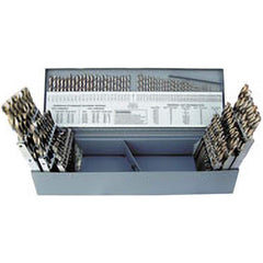 Titan USA - Drill Bit Sets; System of Measurement: Inch ; Drill Bit Material: Cobalt ; Drill Bit Set Type: Jobber Length Drill Bits ; Minimum Drill Bit Size (Decimal Inch): 0.0625 ; Minimum Drill Bit Size (Inch): 1/16 ; Minimum Drill Bit Size (Letter): A - Exact Industrial Supply