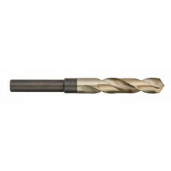 Titan USA - 41/64" 135° 1/2" Shank Uncoated Cobalt Silver & Deming Reduced Shank Drill Bit - Exact Industrial Supply
