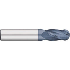 Titan USA - Ball End Mills; Mill Diameter (Decimal Inch): 0.3281 ; Number of Flutes: 4 ; Length of Cut (Inch): 1 ; Length of Cut (Decimal Inch): 1.0000 ; Material: Solid Carbide ; Overall Length (Inch): 2-1/2 - Exact Industrial Supply