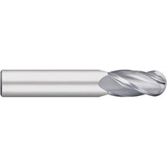 Titan USA - Ball End Mills; Mill Diameter (Inch): 3/16 ; Mill Diameter (Decimal Inch): 0.1875 ; Number of Flutes: 4 ; Length of Cut (Inch): 5/8 ; Length of Cut (Decimal Inch): 0.6250 ; Material: Solid Carbide - Exact Industrial Supply