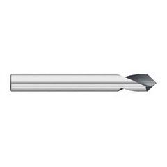 Titan USA - Spotting Drills; Body Diameter (Inch): 1/8 ; Body Diameter (Decimal Inch): 1/8 ; Drill Point Angle: 90 ; Spotting Drill Material: Solid Carbide ; Spotting Drill Finish/Coating: Uncoated ; Overall Length (Inch): 2 - Exact Industrial Supply