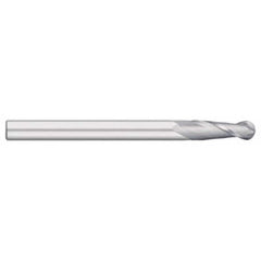Titan USA - Ball End Mills; Mill Diameter (Inch): 7/16 ; Mill Diameter (Decimal Inch): 0.4375 ; Number of Flutes: 2 ; Length of Cut (Inch): 3 ; Length of Cut (Decimal Inch): 3.0000 ; Material: Solid Carbide - Exact Industrial Supply