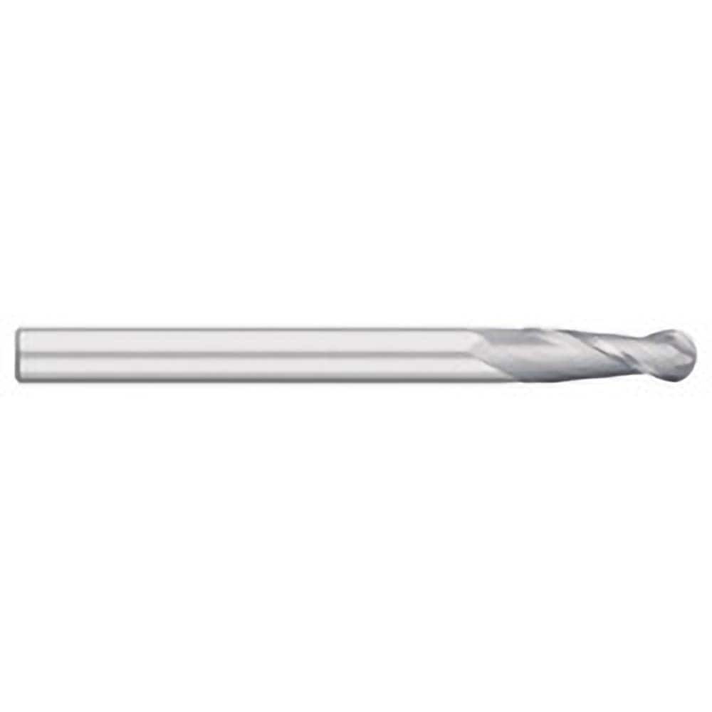 Titan USA - Ball End Mills; Mill Diameter (Inch): 1/4 ; Mill Diameter (Decimal Inch): 0.2500 ; Number of Flutes: 2 ; Length of Cut (Inch): 1-1/2 ; Length of Cut (Decimal Inch): 1.5000 ; Material: Solid Carbide - Exact Industrial Supply