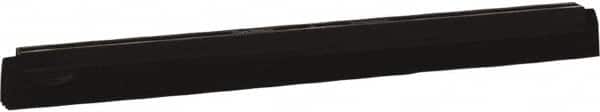 Vikan - 20" Foam Rubber Blade Squeegee Refill - Double Edge, Black, Plastic Holder - Americas Industrial Supply