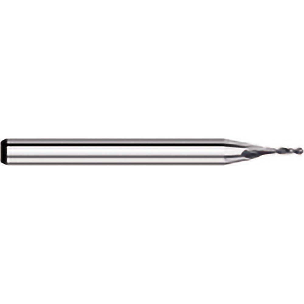 Titan USA - Ball End Mills; Mill Diameter (Decimal Inch): 0.0330 ; Number of Flutes: 2 ; Length of Cut (Decimal Inch): 0.0990 ; Material: Solid Carbide ; Overall Length (Inch): 1-1/2 ; Overall Length (Decimal Inch): 1.5000 - Exact Industrial Supply