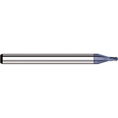 Titan USA - Ball End Mills; Mill Diameter (Decimal Inch): 0.0600 ; Number of Flutes: 4 ; Length of Cut (Decimal Inch): 0.0900 ; Material: Solid Carbide ; Overall Length (Inch): 1-1/2 ; Overall Length (Decimal Inch): 1.5000 - Exact Industrial Supply