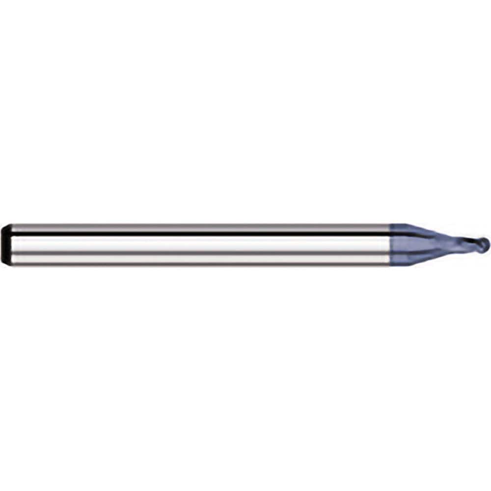 Titan USA - Ball End Mills; Mill Diameter (Decimal Inch): 0.0300 ; Number of Flutes: 4 ; Length of Cut (Decimal Inch): 0.0450 ; Material: Solid Carbide ; Overall Length (Inch): 1-1/2 ; Overall Length (Decimal Inch): 1.5000 - Exact Industrial Supply
