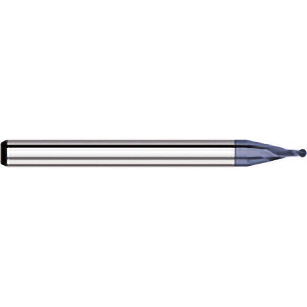 Titan USA - Ball End Mills; Mill Diameter (mm): 1.20 ; Mill Diameter (Inch): 3/64 ; Mill Diameter (Decimal Inch): 0.0470 ; Number of Flutes: 2 ; Length of Cut (mm): 1.80 ; Length of Cut (Decimal Inch): 0.0710 - Exact Industrial Supply