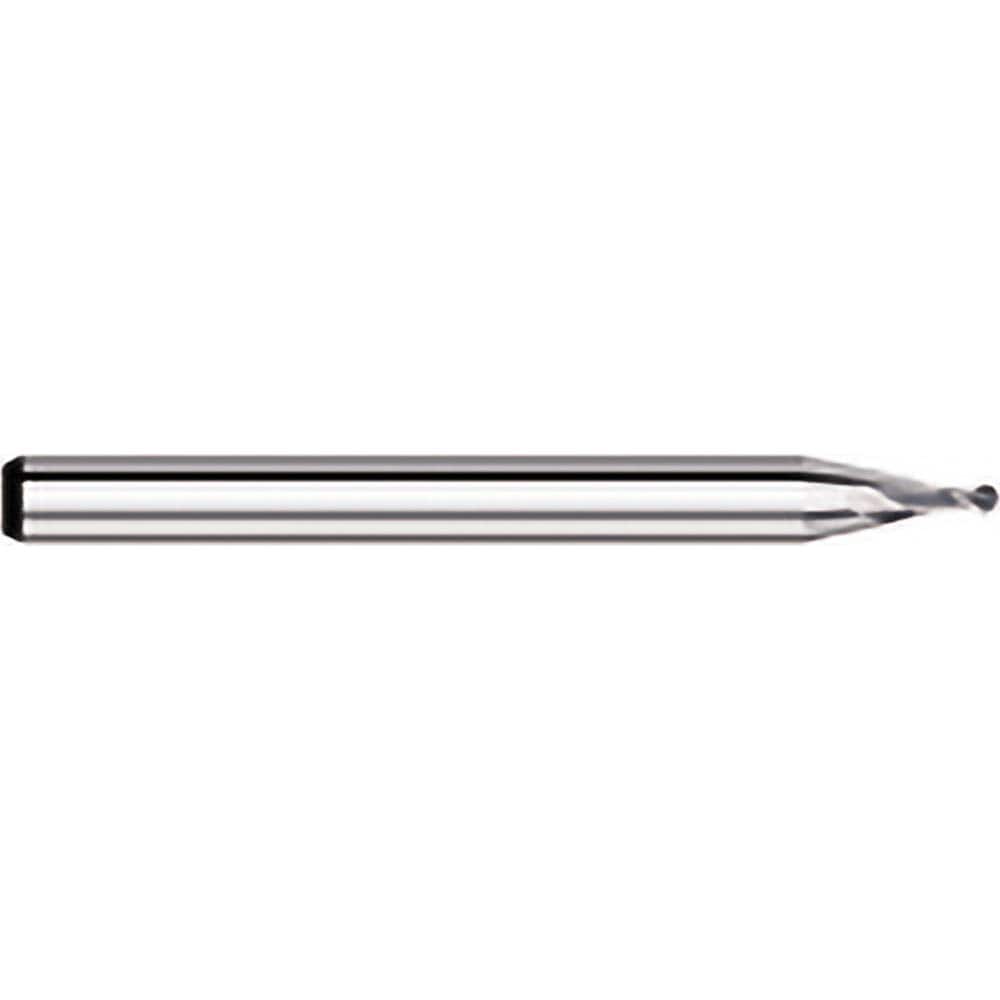 Titan USA - Ball End Mills; Mill Diameter (Inch): 1/64 ; Mill Diameter (Decimal Inch): 0.0150 ; Number of Flutes: 2 ; Length of Cut (Decimal Inch): 0.0230 ; Material: Solid Carbide ; Overall Length (Inch): 1-1/2 - Exact Industrial Supply