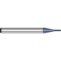 Titan USA - Corner Radius & Corner Chamfer End Mills; Mill Diameter (Decimal Inch): 0.0450 ; End Type: Corner Radius ; Corner Radius (Decimal Inch): 0.0100 ; Number of Flutes: 4 ; Material: Solid Carbide ; Finish/Coating: AlTiN - Exact Industrial Supply