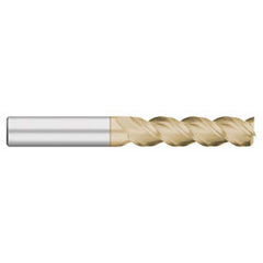 Titan USA - Square End Mills; Mill Diameter (Inch): 1/4 ; Mill Diameter (Decimal Inch): 0.2500 ; Number of Flutes: 3 ; Length of Cut (Inch): 1-1/4 ; Length of Cut (Decimal Inch): 1.2500 ; Material: Solid Carbide - Exact Industrial Supply