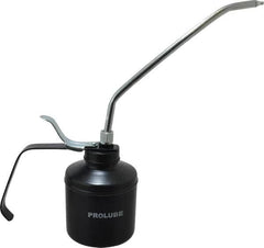 PRO-LUBE - 500 mL Capcity, 9" Long Rigid Spout, Lever-Type Oiler - Steel Pump, Steel Body, Powder Coated - Americas Industrial Supply