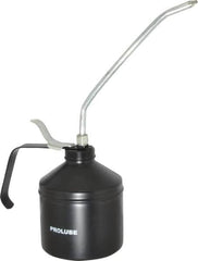 PRO-LUBE - 1,000 mL Capcity, 9" Long Rigid Spout, Lever-Type Oiler - Steel Pump, Steel Body, Powder Coated - Americas Industrial Supply