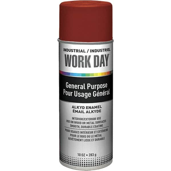 Krylon - 10 oz Red Enamel Spray Primer - 9 to 13 Sq Ft Coverage, Quick Drying - Americas Industrial Supply