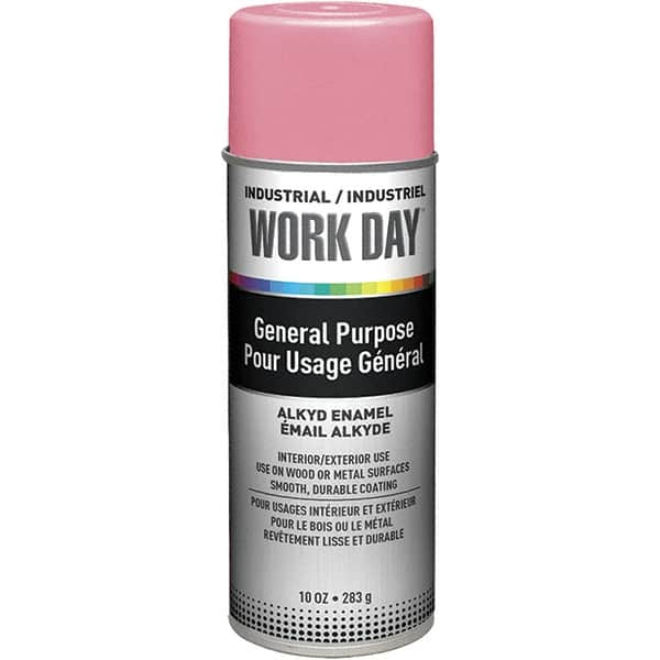 Krylon - Pink, Gloss, Enamel Spray Paint - 9 to 13 Sq Ft per Can, 10 oz Container, Use on Ceramics, Glass, Metal, Plaster, Wood - Americas Industrial Supply