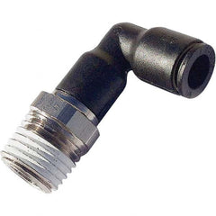 Legris - Plastic Push-To-Connect Tube Fittings Type: Extended Male Elbow Tube Outside Diameter (mm): 14 - Americas Industrial Supply