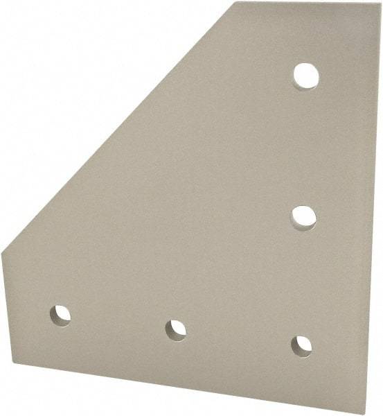 80/20 Inc. - 135mm Wide, Open Shelving Accessory/Component - Aluminum, Clear Anodized Finish, 135mm Long, Use with 45 Series & Bolt Kit 75-3619 - Americas Industrial Supply