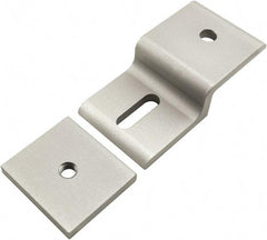 80/20 Inc. - 45mm Wide, Open Shelving Accessory/Component - Aluminum, Clear Anodized Finish, 87mm Long, Use with 45 Series & Bolt Kits 75-3619 & 11-8318 - Americas Industrial Supply