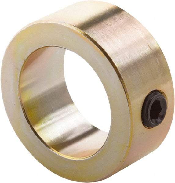 Climax Metal Products - 5/32" Bore, Steel, Set Screw Shaft Collar - 7/16" Outside Diam, 1/4" Wide - Americas Industrial Supply