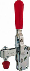 De-Sta-Co - 375 Lb Holding Capacity, Vertical Handle, Manual Hold Down Toggle Clamp - 57° Handle Movement, 99° Bar Opening, U-Bar, Straight Base, Carbon Steel - Americas Industrial Supply